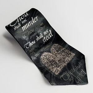 Gospitality Tie The Ten Commandments Thou Shall Not….